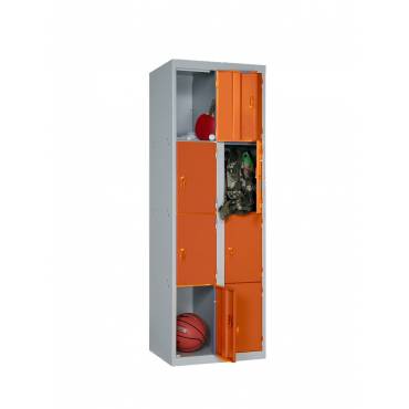 Casiers vestiaires métal multicases 300 mm pour professionnels